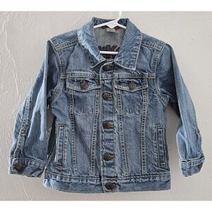 OshKosh B'Gosh Blue‎ Denim Jean Jacket Children's Size 4 Snap Close